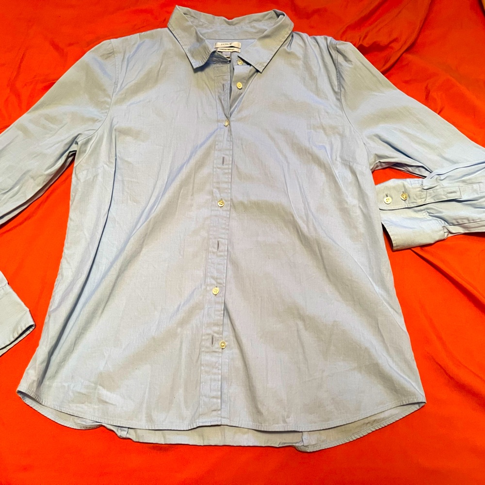 J. Crew Women’s “stretch perfect” button down shirt XL